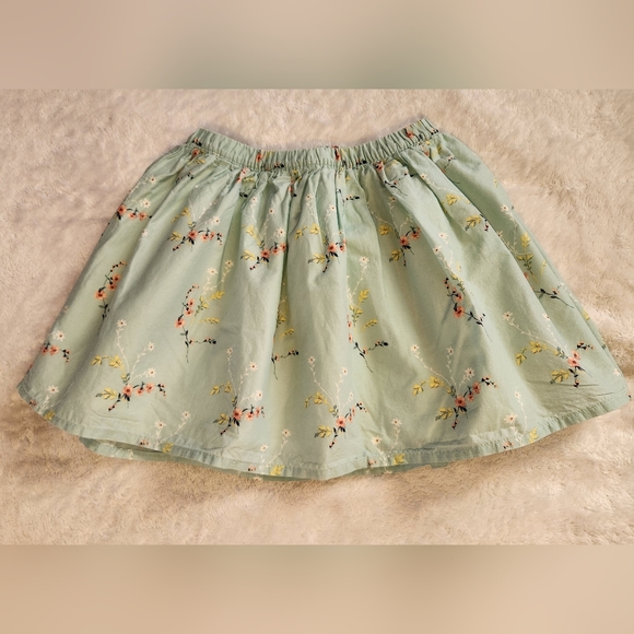 GAP Other - NWOT GAP Mint Floral Skirt, Size M(8)
